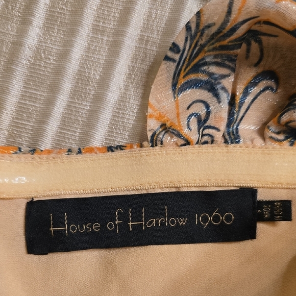 House of Harlow 1960 Floral Puff Sleeve Blouse - Picture 2 of 16